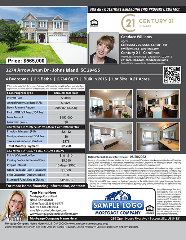 Mortgage Open House Flyer - Financing Options